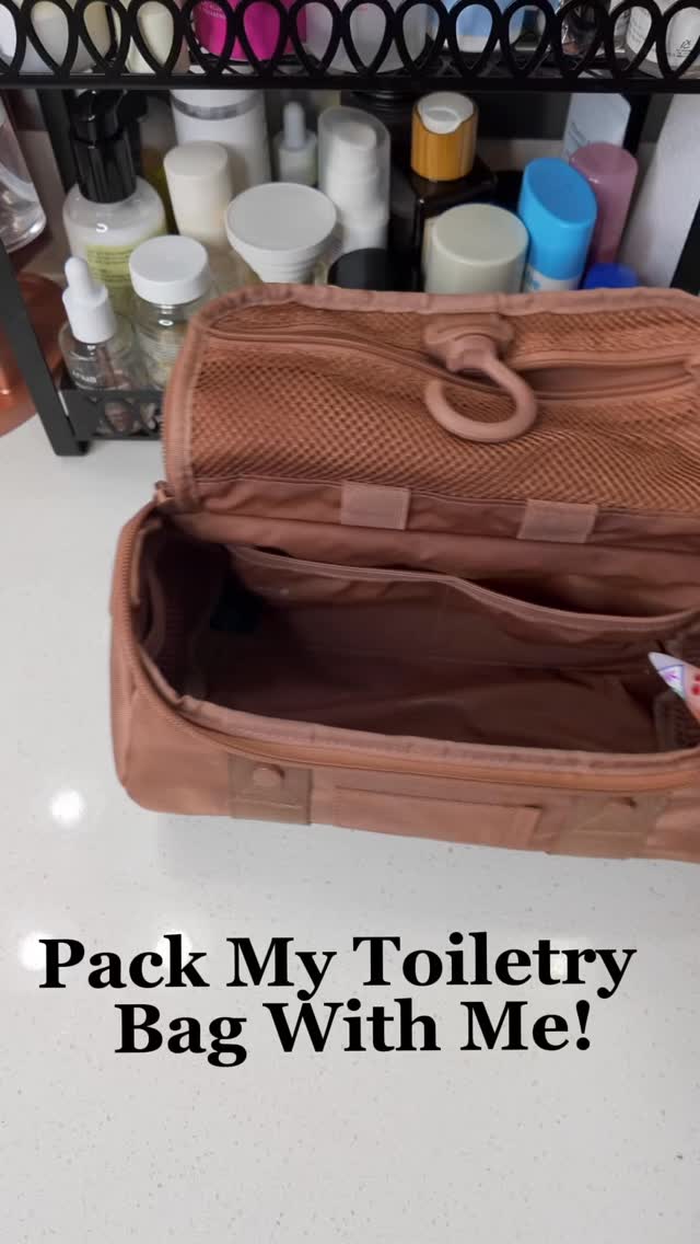 Instagram post by @savewithsydney for Dagne Dover. Caption reads: 🧡comment “PACK” for the link 

Pack My Toiletry....