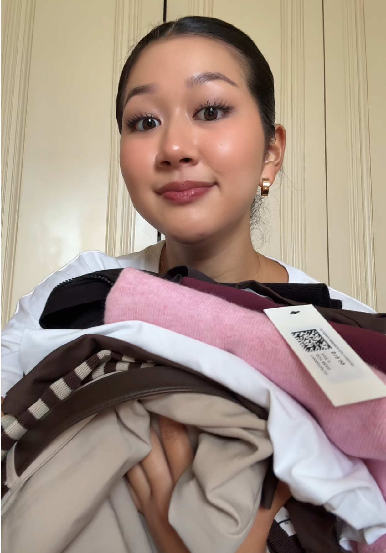 TikTok post by @chloeabeth4545 for Glassons. Caption reads: Back to school shopping @Glassons #backtoschool....