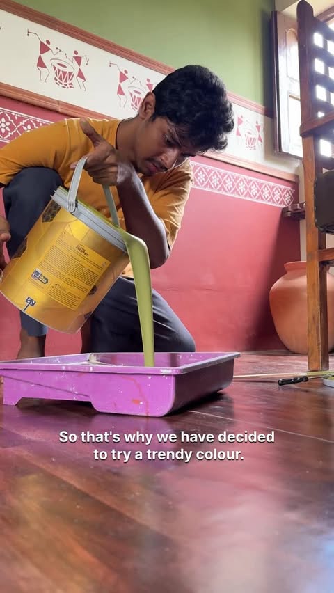 Instagram post by @sm.createcorner for Asian Paints. Caption reads: [...] ke baat aye to we always choose @asianpaints....