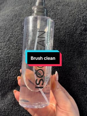 TikTok post by @wing.it.with.meg for ISOCLEAN. Caption reads: [...] your reminder to clean those brushes....