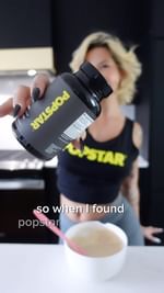 Instagram post by @ashleyresch for Popstar Labs. Caption reads: Get better batter with @popstarlabs ⭐️ A....