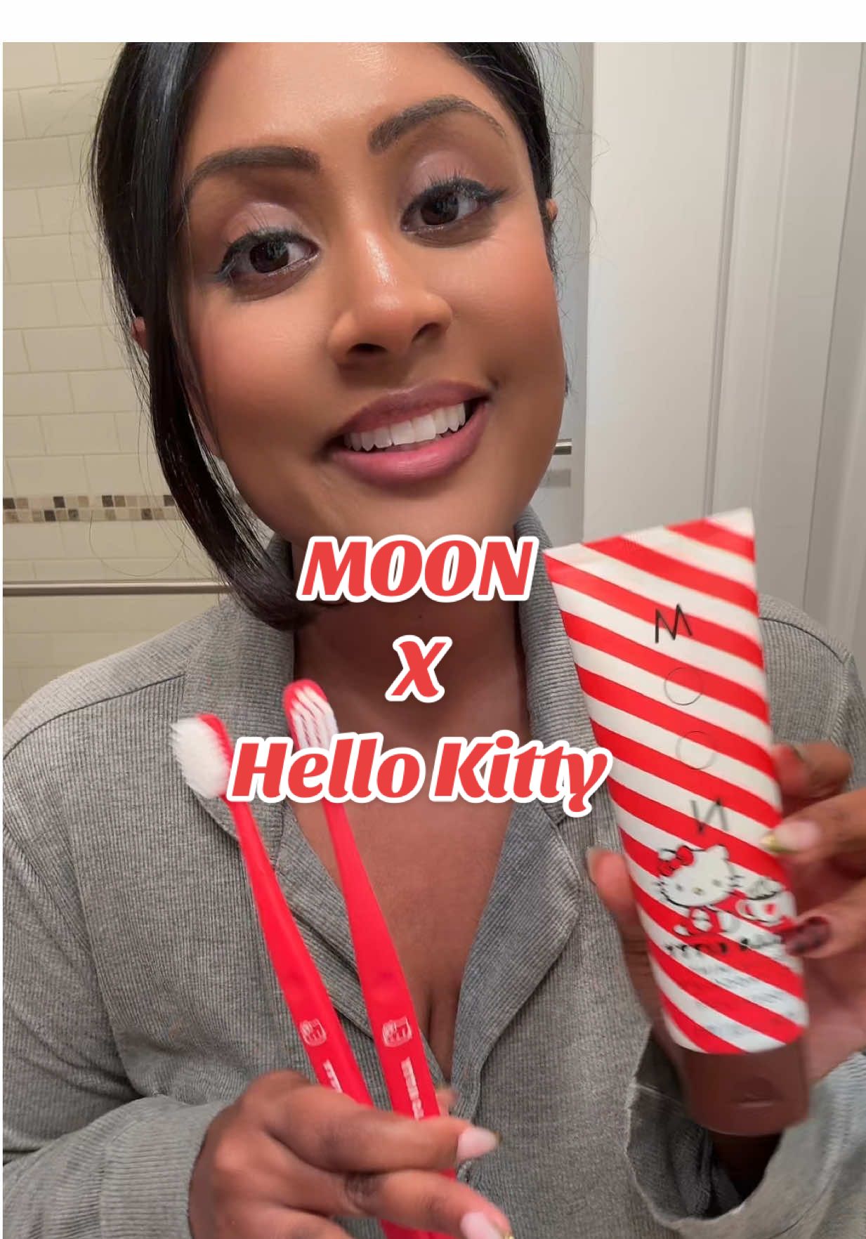 TikTok post by @queenjennnnnn for MOON Oral Beauty. Caption reads: gifted by Moon Oral Beauty Obsessed 🤩 @Moon Oral....