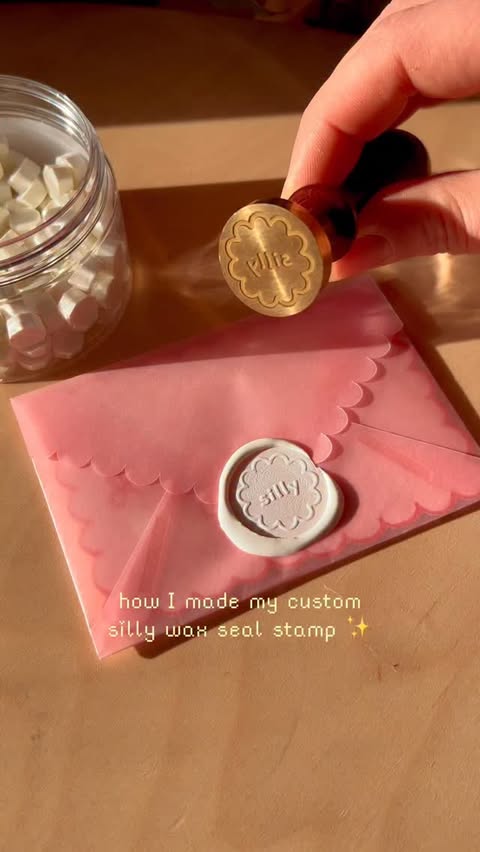 Instagram post by @annuck.co for xTool. Caption reads: [...] tiny silly stamp and engraved it with my....