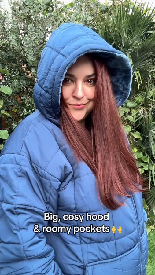 Instagram post by @glow_with_ania for The Oodie. Caption reads: Meet my favourite outdoor Oodie 🤗
The ultimate....