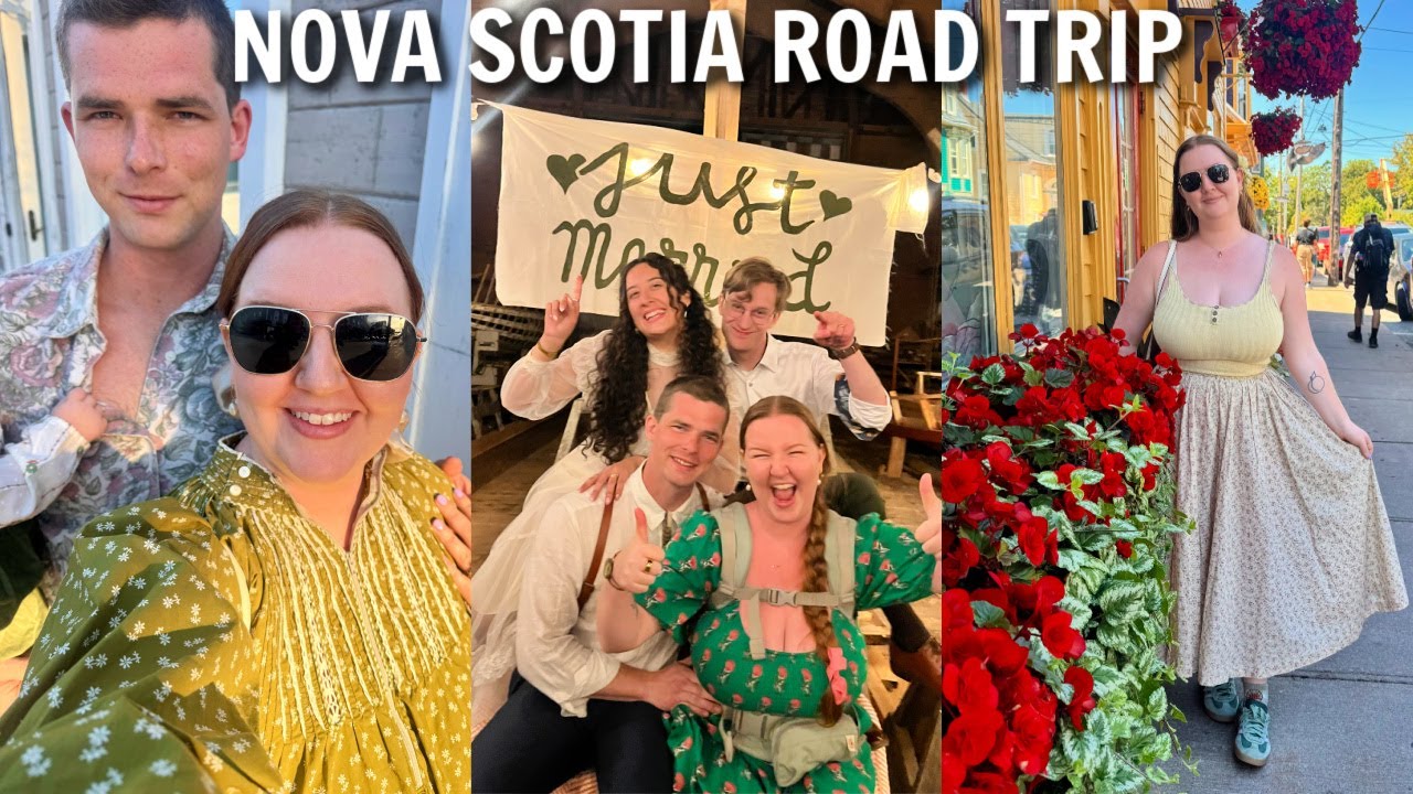 YouTube post by @meghanhughes for Garnet Hill. Caption reads: VLOG | week in my life road tripping to nova....