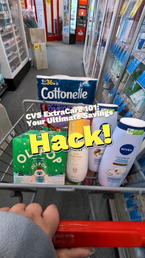 Instagram post by @novelleandmommy for I Love Gain. Caption reads: Saving money at CVS just makes sense 💸 CVS....