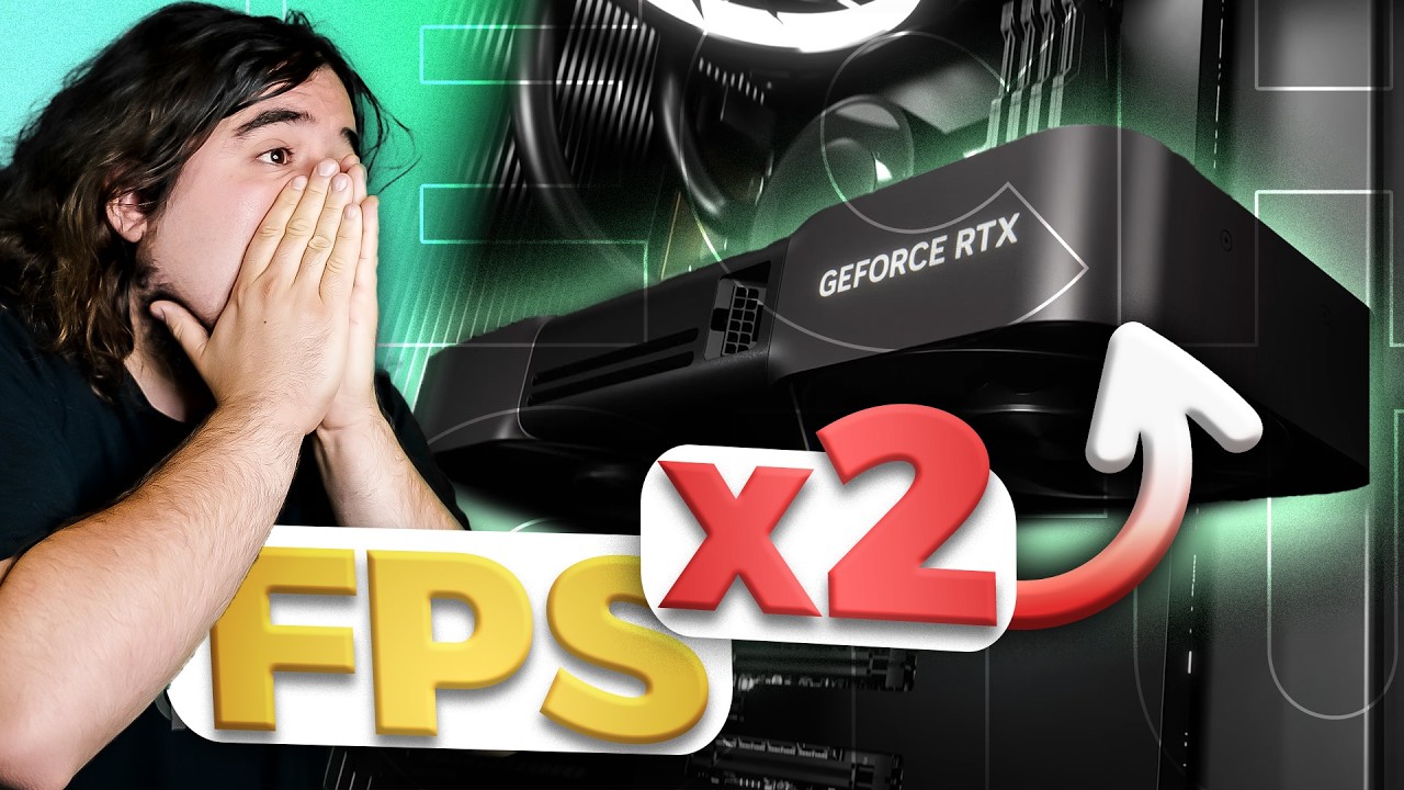 YouTube post by @Jigfio for Epic Games. Caption reads: FPS x2 : LA TECHNO QUI SAUVE NVIDIA - Tech Actu .