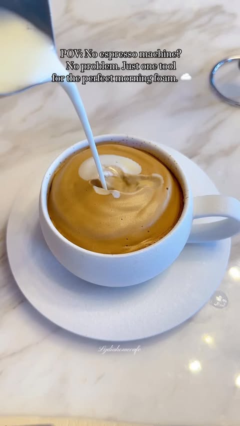 Instagram post by @lydiahomecafe for Maestri House. Caption reads: [...] smooth, so creamy, and zero effort.....
