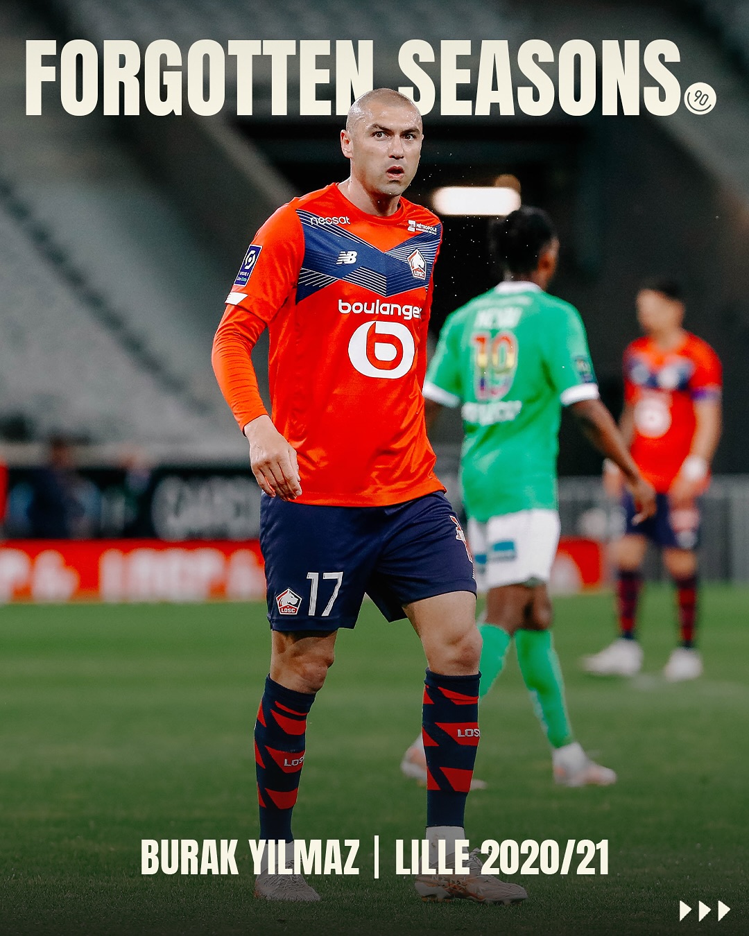 Instagram post by @by17 for COPA90. Caption reads: In the summer of 2020, Lille sold Victor Osimhen....