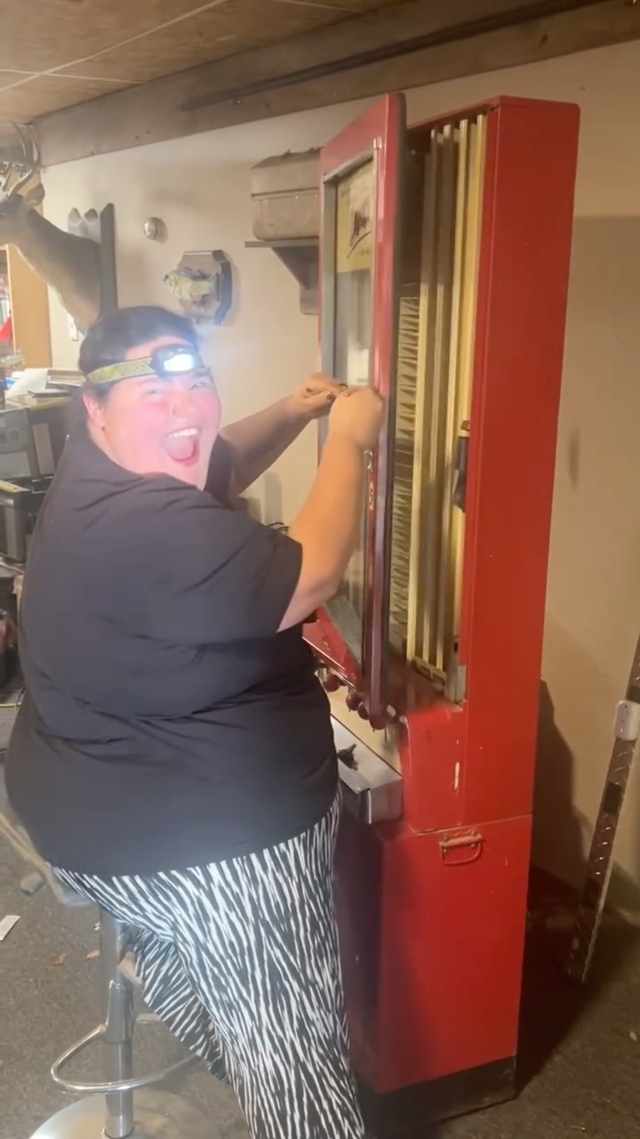 Instagram post by @theloseitlog for BUILT Bar. Caption reads: Part 1 of turning this old Lance cracker machine....