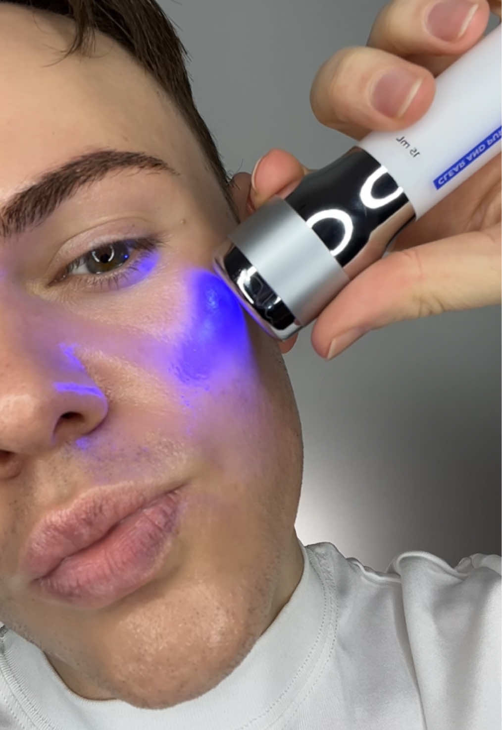 TikTok post by @joshwastjames for Cellology. Caption reads: AFFILIATE | Cellology’s Blue Eraser Serum is a....