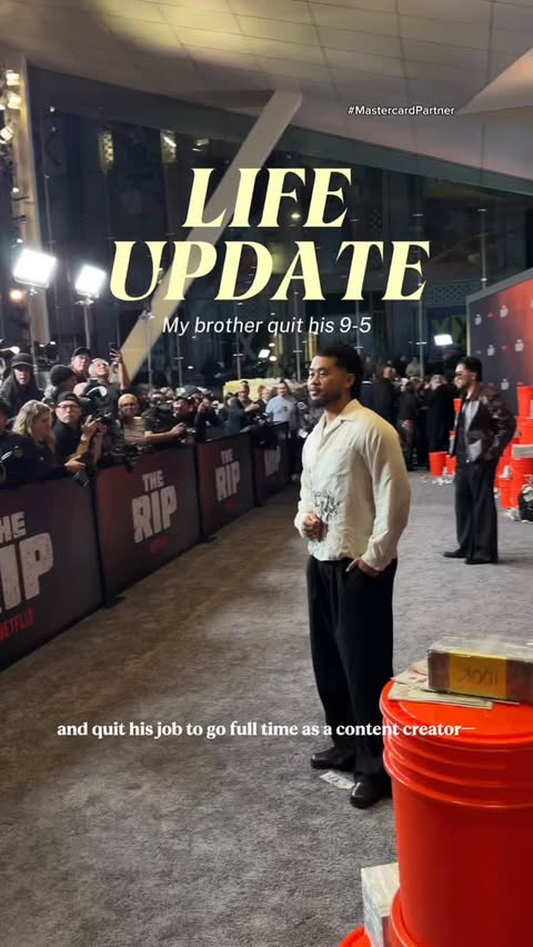 Instagram post by @alexthanhn for Mastercard. Caption reads: [...] new chapter as a creative ❤️thank you....