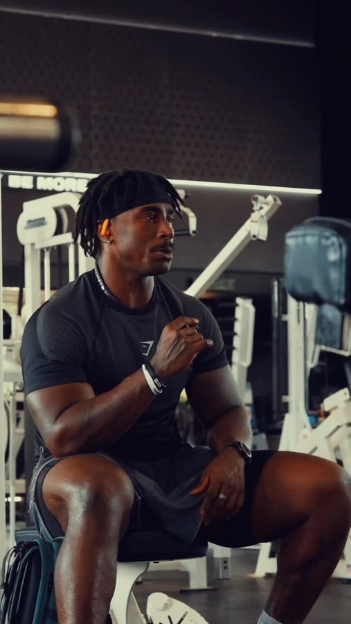 Instagram post by @m3colby for Gymshark. Caption reads: One of the best leg days I’ve had. For....