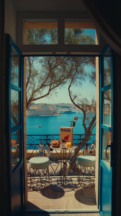 Instagram post by @borg_ian for VisitMalta. Caption reads: New #Collab Unlocked ☀️📖 #VisitMalta & @assouline....