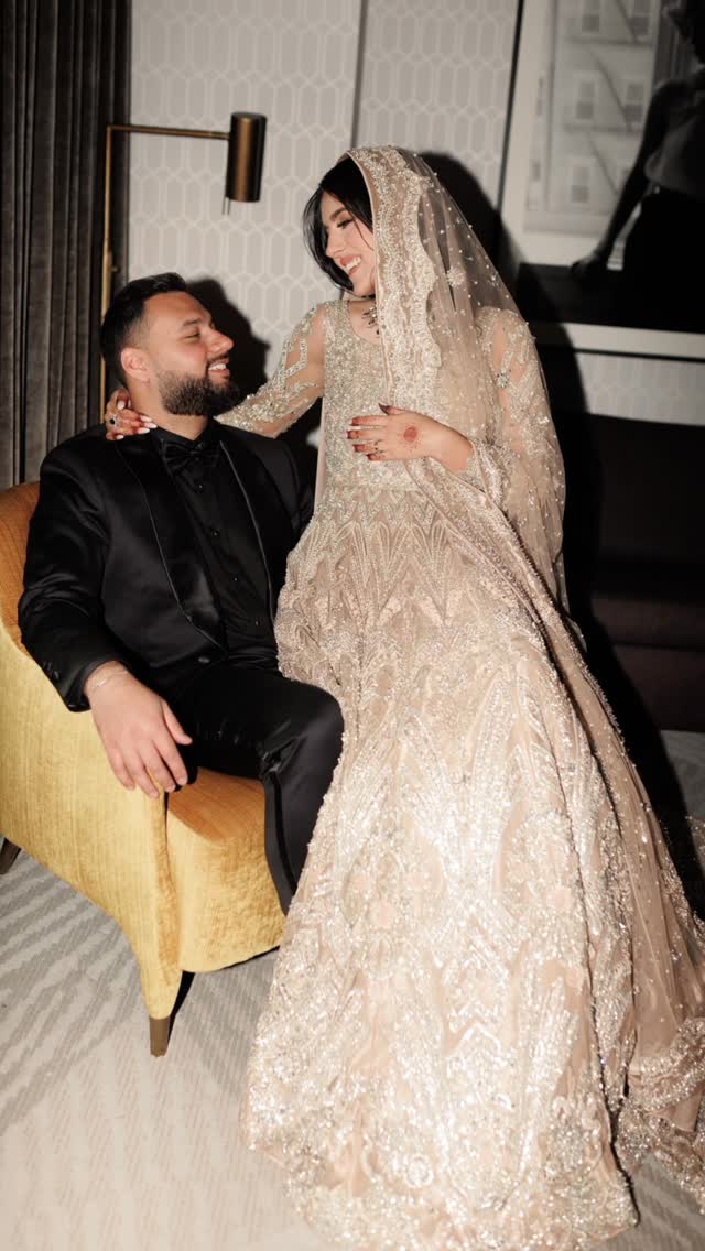 Instagram post by @vardahafridi for Ruffles. Caption reads: The Reception: definitely the most fun shoot *not....