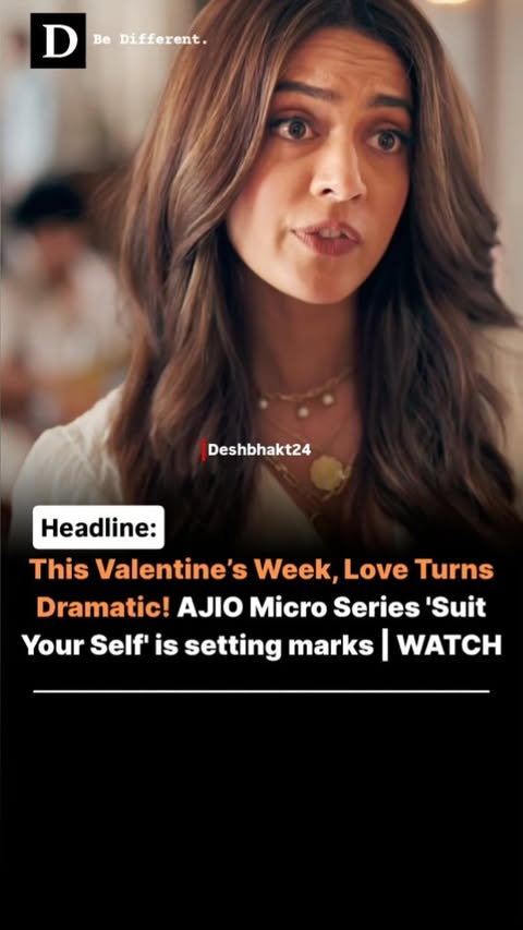 Instagram post by @deshbhakt24 for AJIO. Caption reads: Check out the episodes on @ajiolife, daily from....