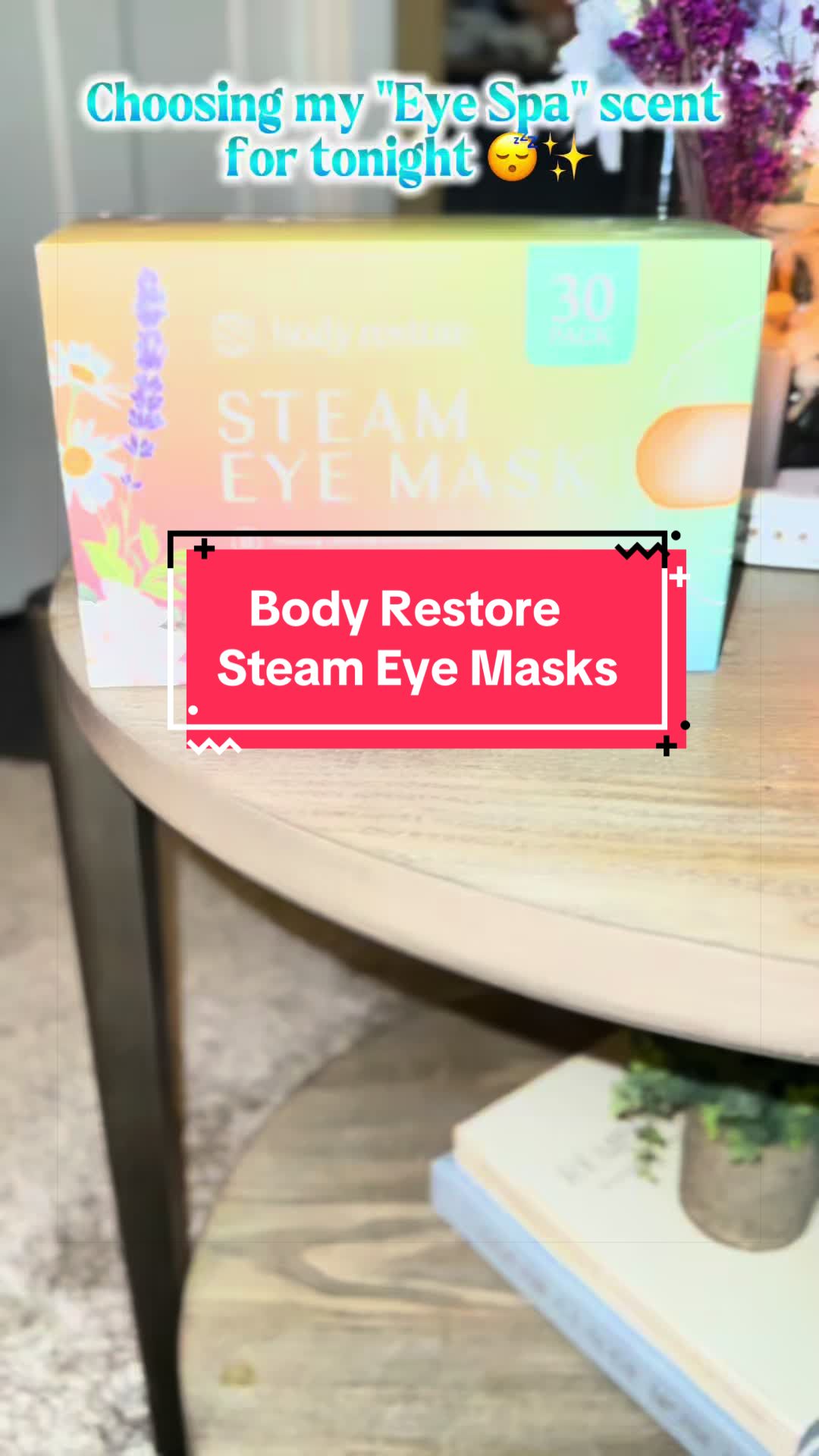 TikTok post by @theglamourbelle for Body Restore. Caption reads: [...] ☁️ These air-activated masks from @Body....