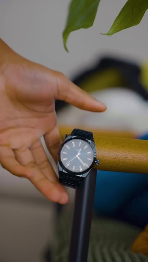 Instagram post by @josephasthetic for Fossil. Caption reads: [...] as a dad 🤍 A classic timepiece from @fossil....