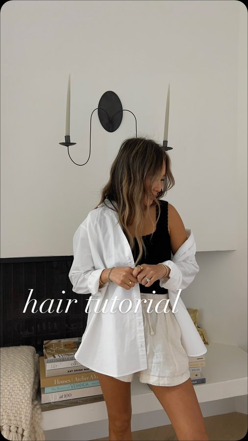 Instagram post by @ellenorkim for T3 Micro. Caption reads: get yourself a hair tool that does it all....