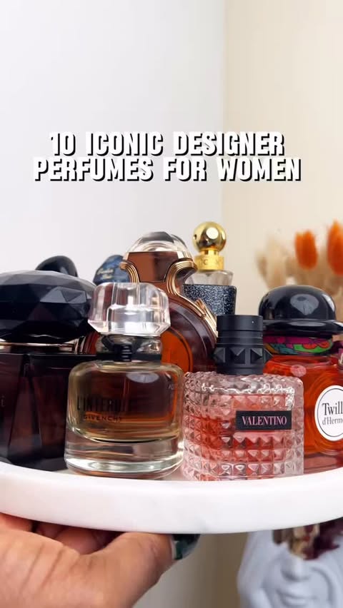 Instagram post by @vicckyalfa for Jimmy Choo. Caption reads: These 10 Iconic designers perfumes are either OG....