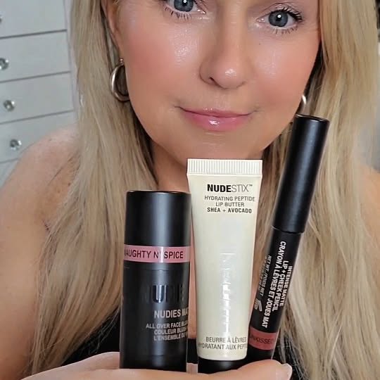 Instagram post by @beautybybev101 for NUDESTIX. Caption reads: Get ready to embrace that sun-kissed glow with our....