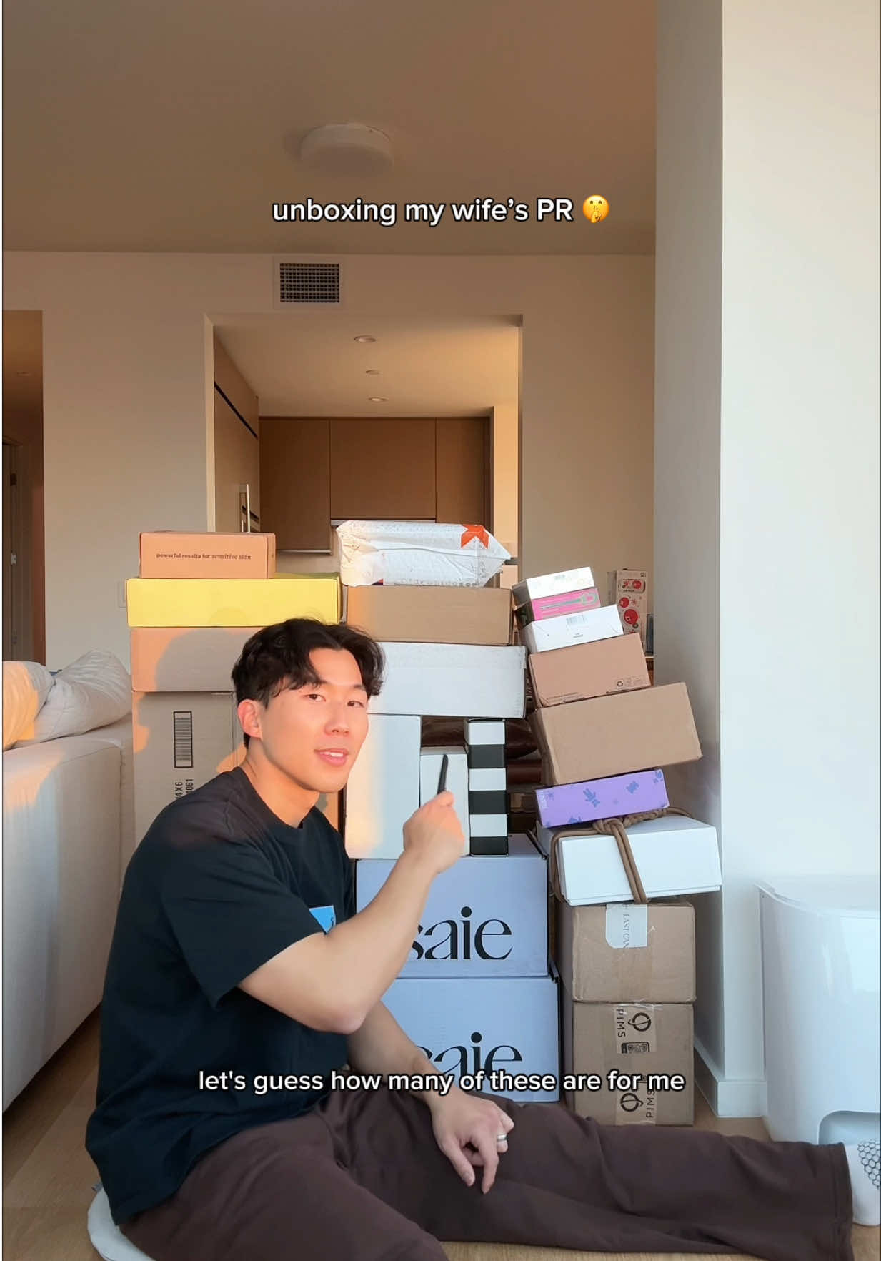 TikTok post by @davidandhana for KraveBeauty. Caption reads: [...] @K18 Hair @cocokind @nooni @skylark....