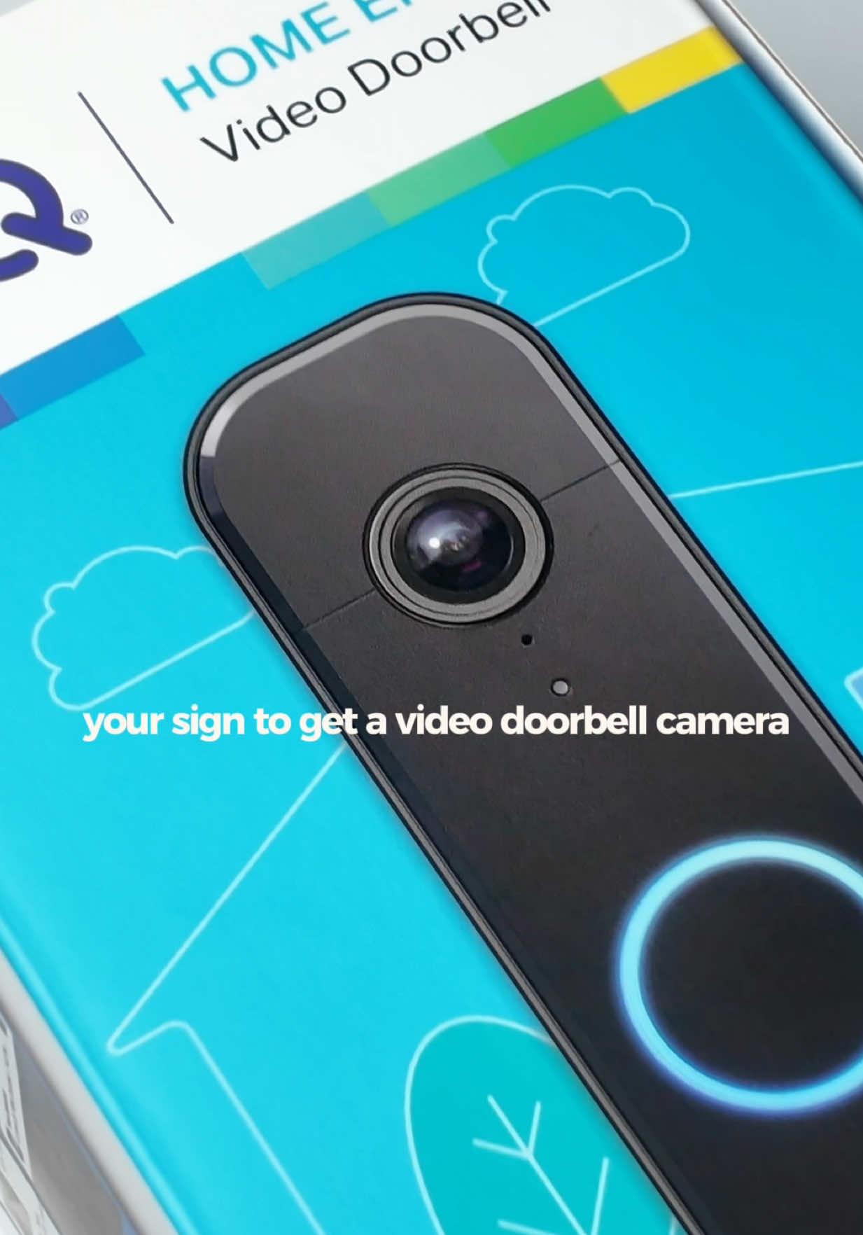 TikTok post by @aalexaparraa for myQ. Caption reads: @myQ #homesecurity #ringdoorbell #lasvegas [...].