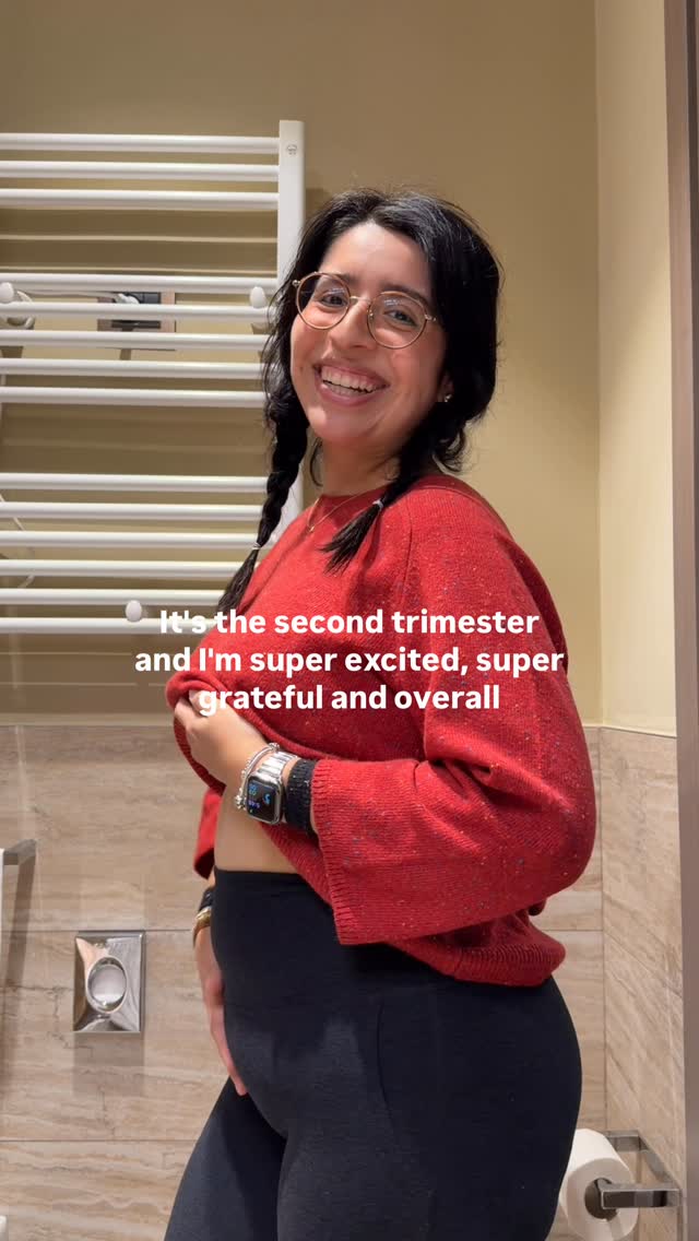 Instagram post by @alexochoasuo for Beyond Yoga. Caption reads: Anyone else expecting a May baby?! 12 weeks bump....