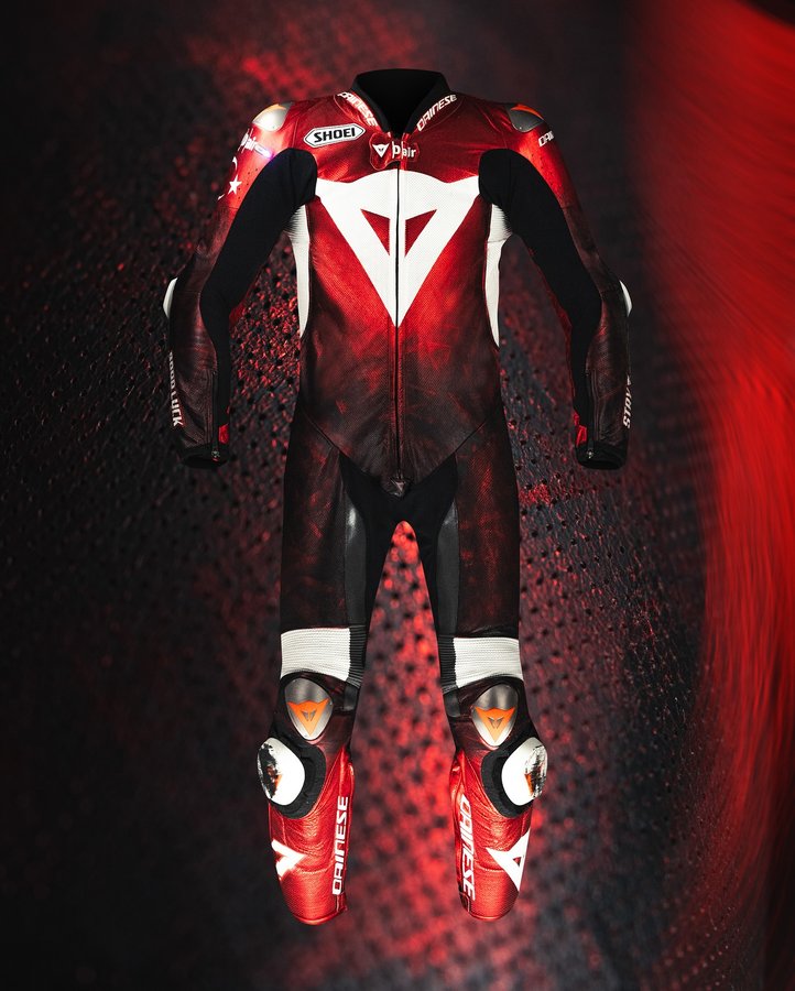 Instagram post by @toprakrazgatlioglu7 for Dainese. Caption reads: After 3 incredible @worldsbk titles, countless....