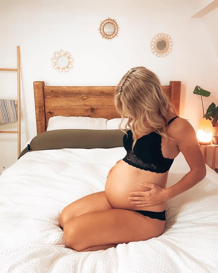 Instagram post by @doitlikeduds for MORROW+MINT. Caption reads: 37 Weeks + 5 Days 👶🏼

I will be living in this....