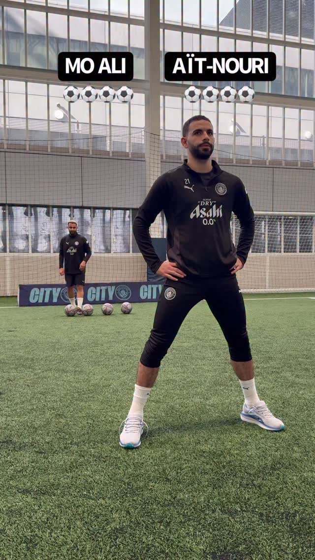Instagram post by @moalifc for Manchester City. Caption reads: Consistency @r.aitnouri 💯.