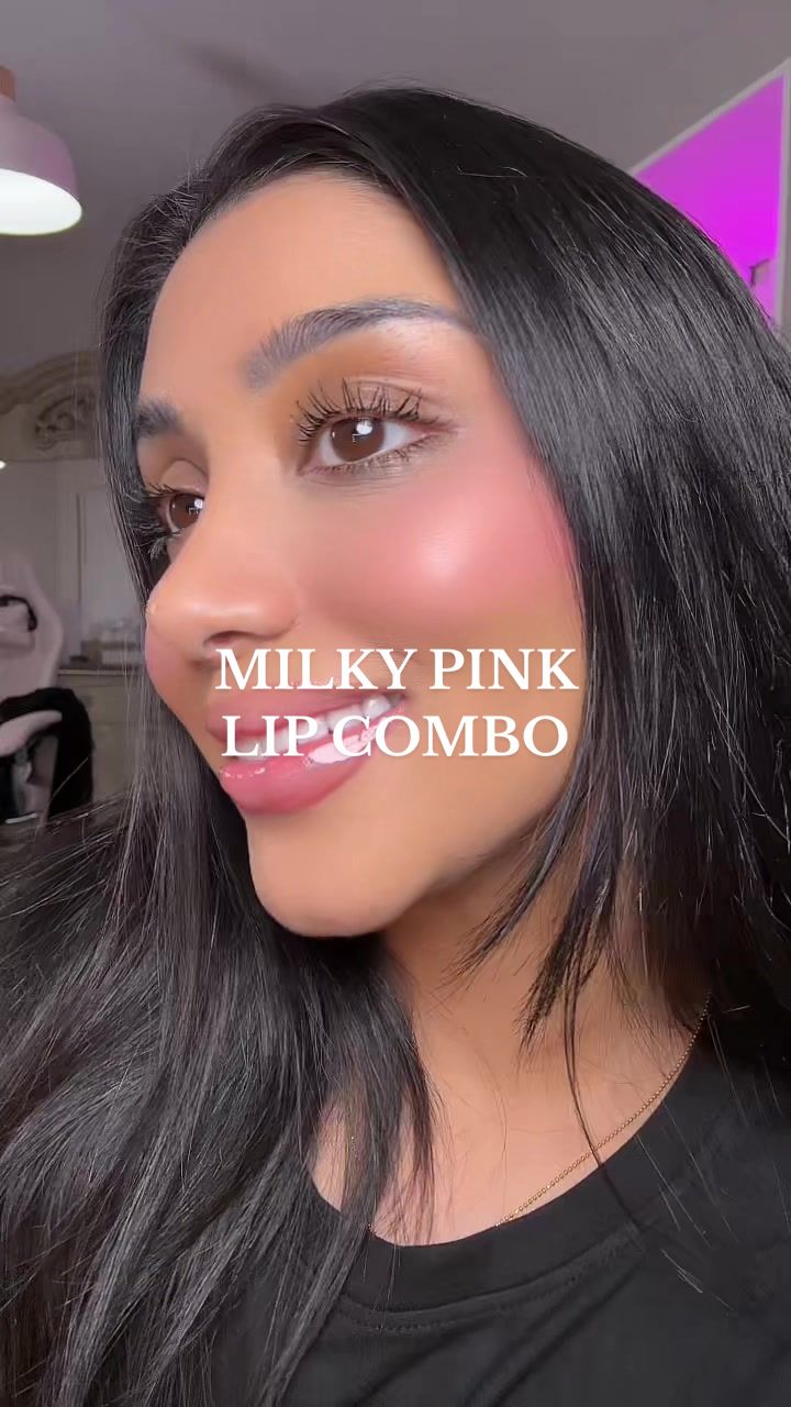 TikTok post by @annekoii for Tower 28 Beauty. Caption reads: @Tower 28 Beauty strawberry milk lip combo [...].