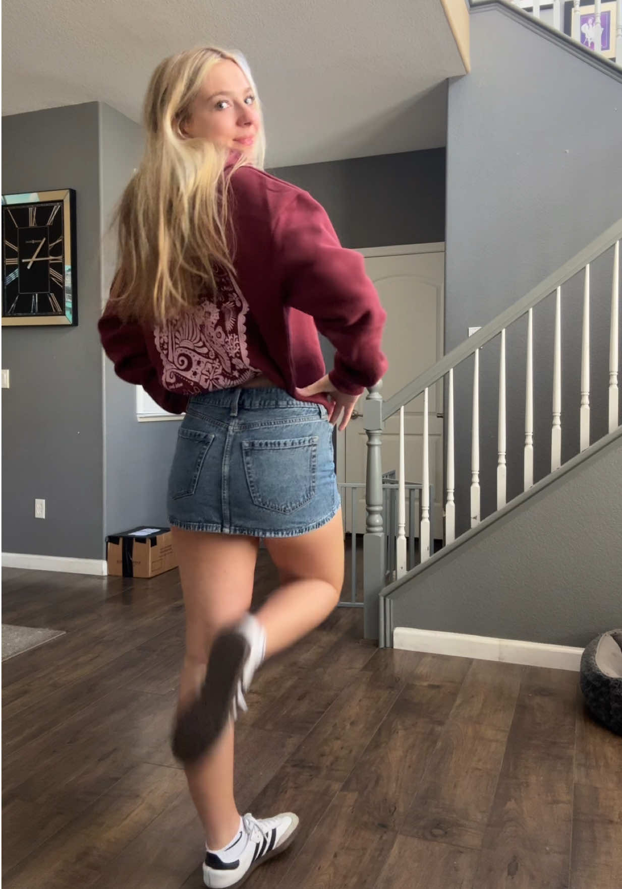 TikTok post by @lifebycaitlin for PINK PALM PUFF. Caption reads: This hoodie omg I love it so much ♥️ #pinkpalmpuff....