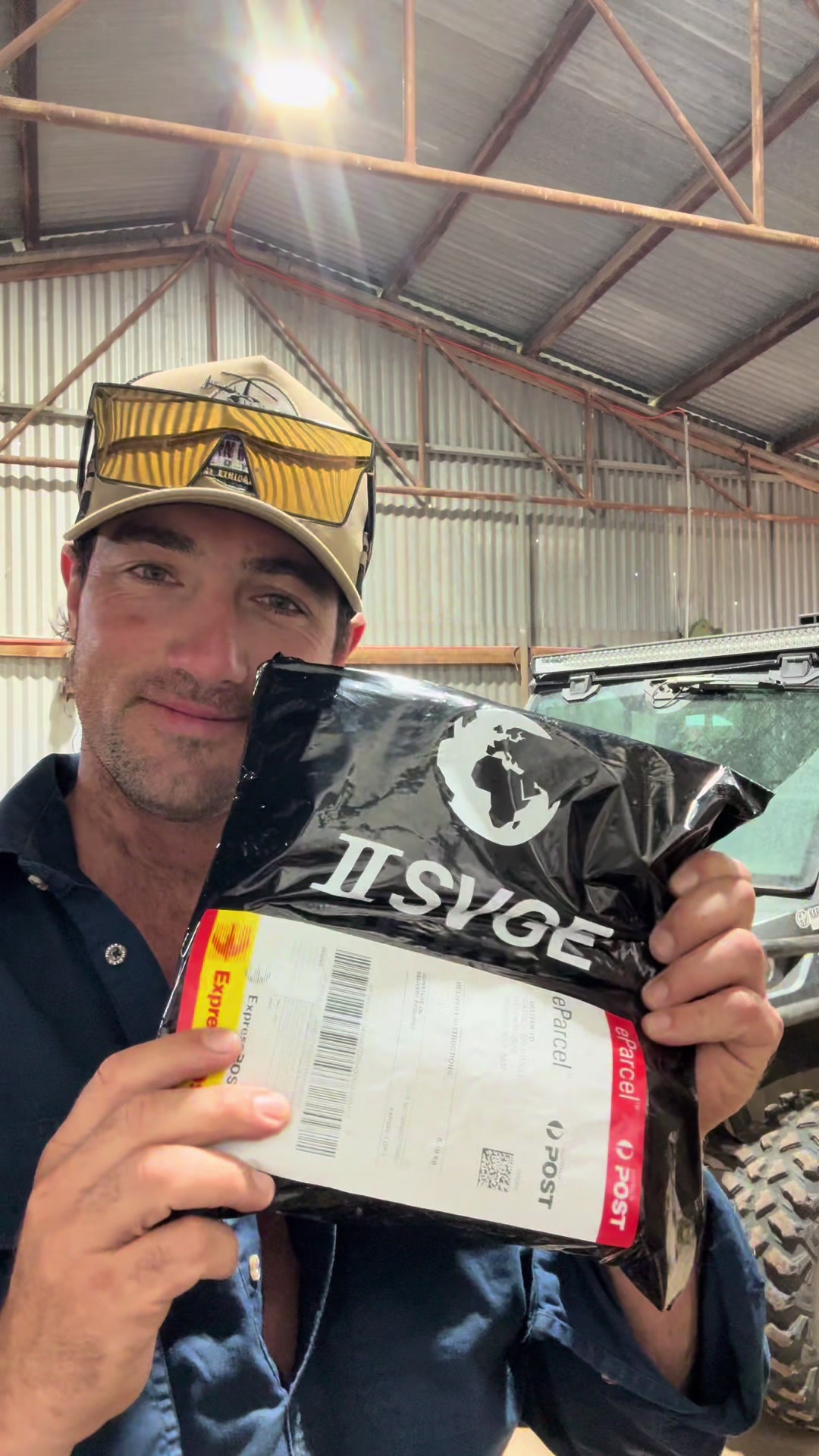 TikTok post by @paty_brummell for TWO SVGE. Caption reads: @TWO SVGE discount code-PATY10 #farmtok .