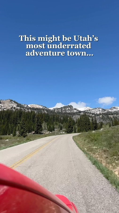 Instagram post by @kristenmayx for Visit Utah. Caption reads: Your sign to take a trip to Logan, Utah ✨....