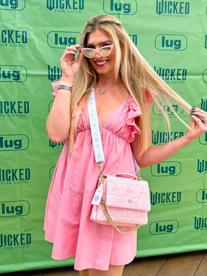 Instagram post by @chasingmagicdaily for Lug. Caption reads: [...] to be POPULAR. The NEW @wickedmovie x....