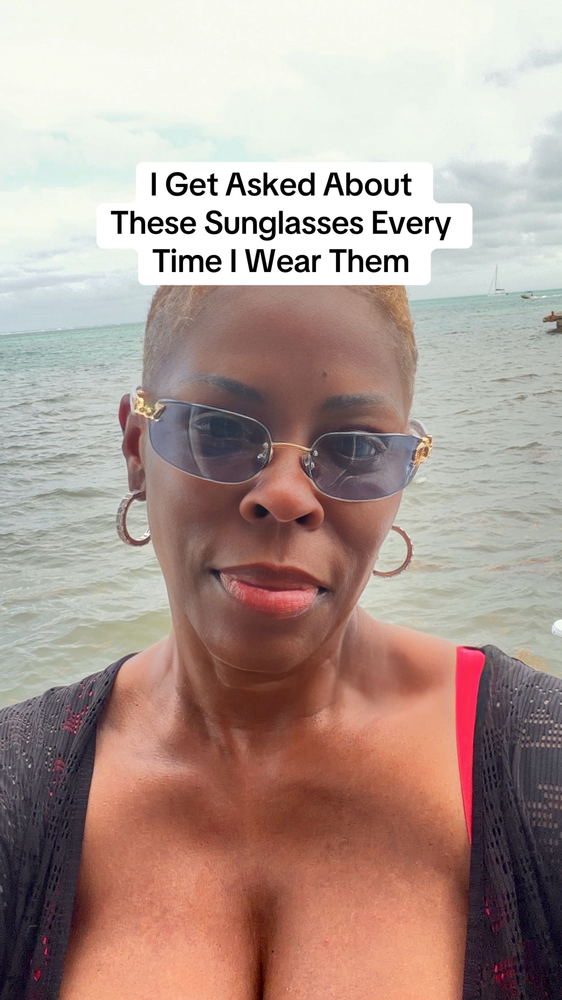 TikTok post by @rancobeauty for DEZI. Caption reads: [...] put together in seconds. 😎✨ @DEZI EYEWEAR....
