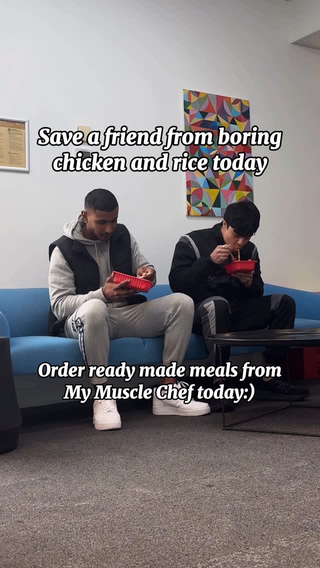 Instagram post by @brendanwongfit for My Muscle Chef. Caption reads: Love your homies? Get them My Muscle Chef🥰 simply....