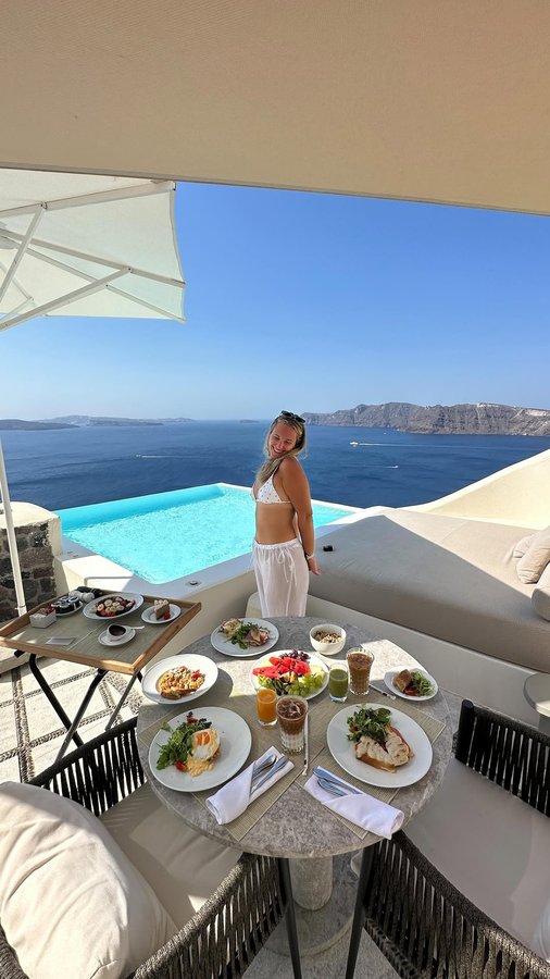 Instagram post by @misscarielizabeth for Small Luxury Hotels. Caption reads: one of the most beautiful hotels in the world....