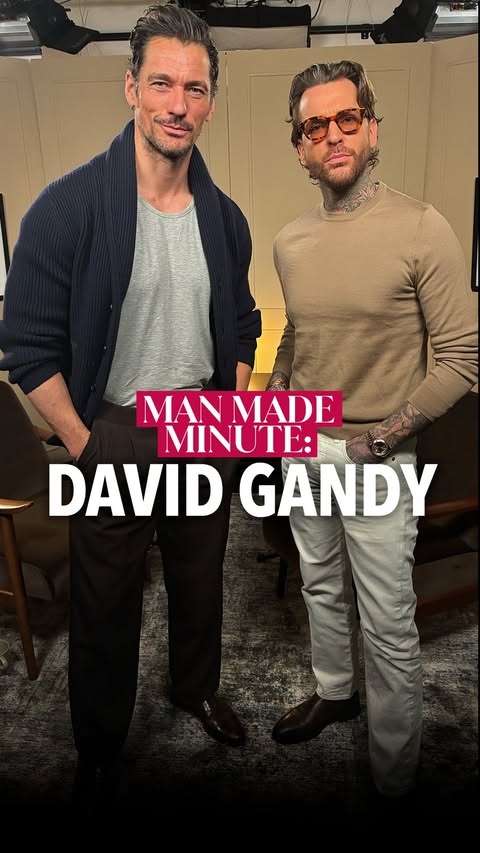 Instagram post by @manmadepod for M&M’S. Caption reads: David Gandy in the hot seat for the Man Made....