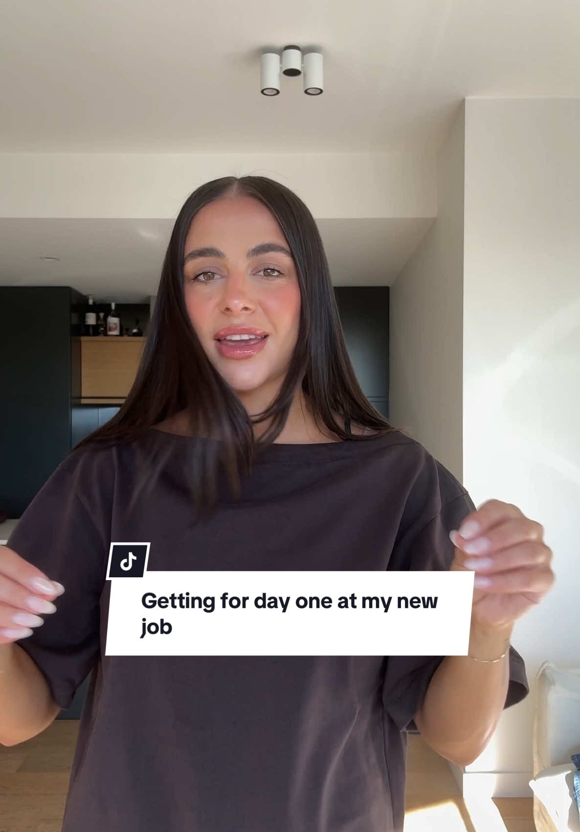 TikTok post by @melaniesutherland for DISSH. Caption reads: [...] like a chocolate bar #OOTD #workoutfit....