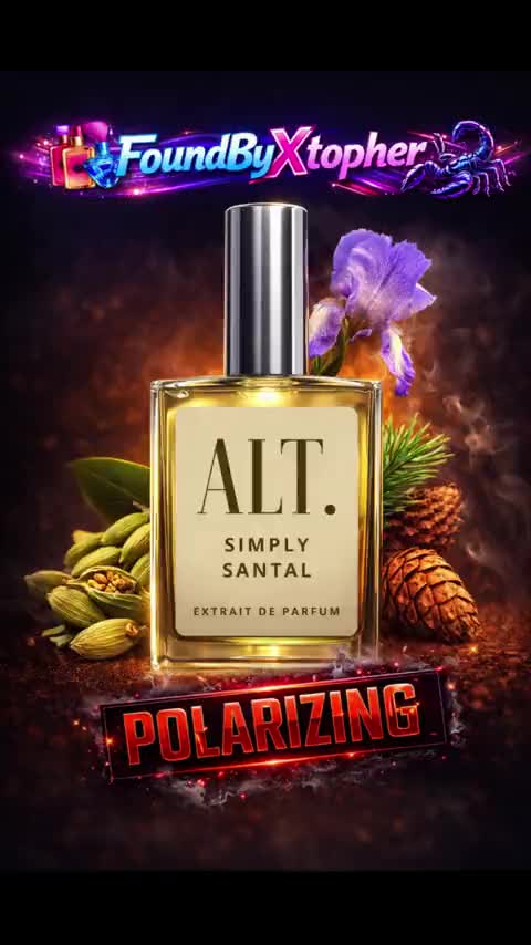 TikTok post by @foundbyxtopher for ALT. Fragrances. Caption reads: [...] #unisexfragrance #fragrancetok @ALT.....