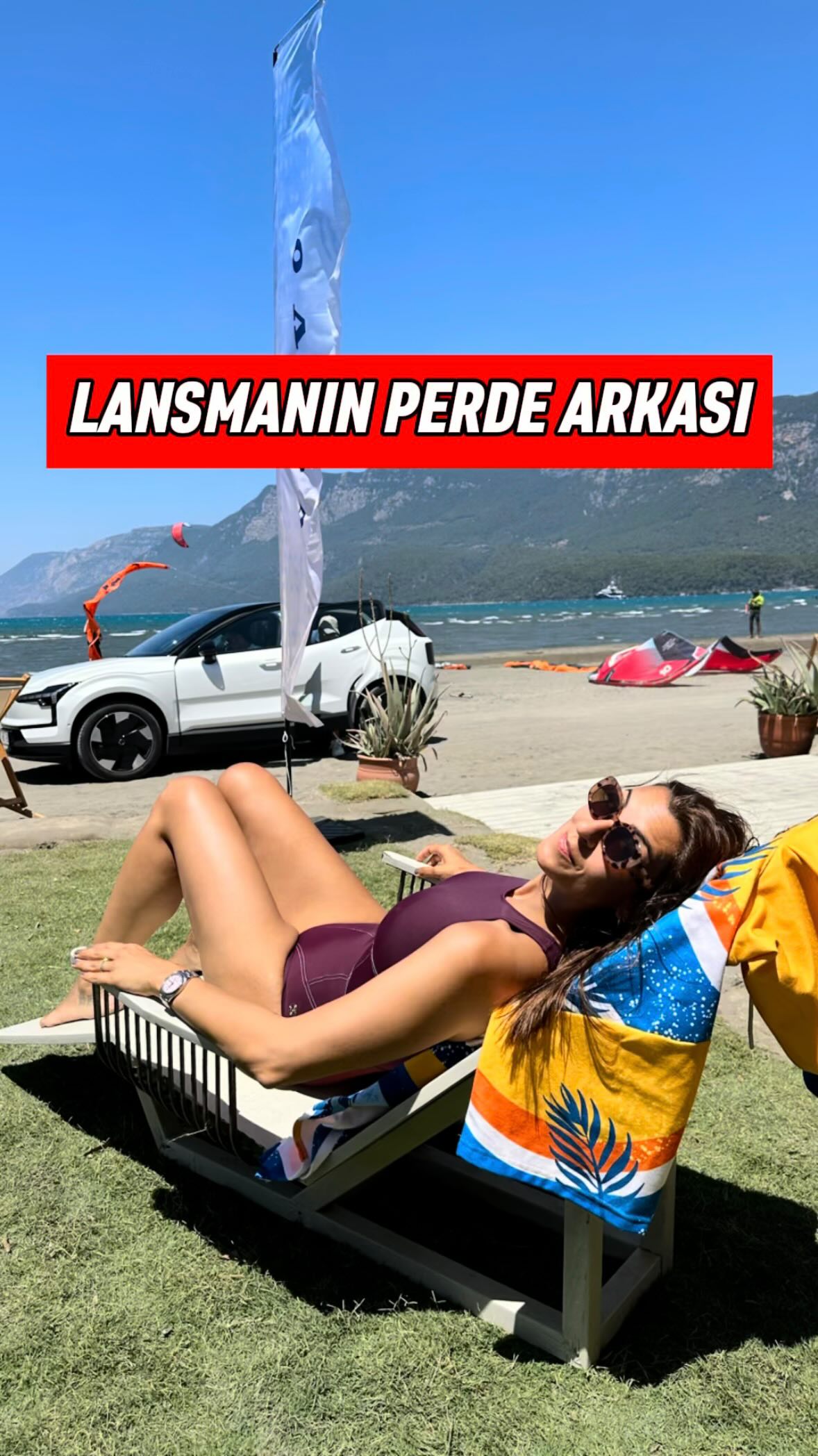 Instagram post by @ebrutalib for Volvo Cars. Caption reads: Genelde otomobil lansmanlarına gidiyoruz ama bu....