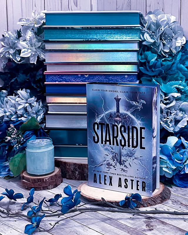 Instagram post by an influencer for Avon Books. Caption reads: [...] #bookmail #Starside #AvonBooks.