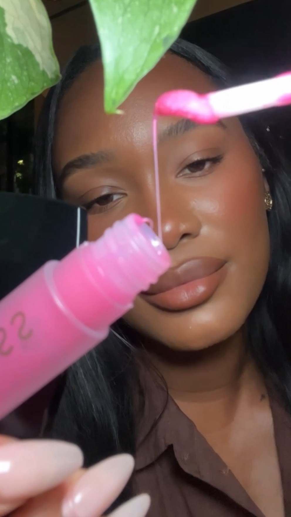 Instagram post by @zelietimothy for LAWLESS Beauty. Caption reads: Just a little glossy lip drip 😻💧 
@lawless on....