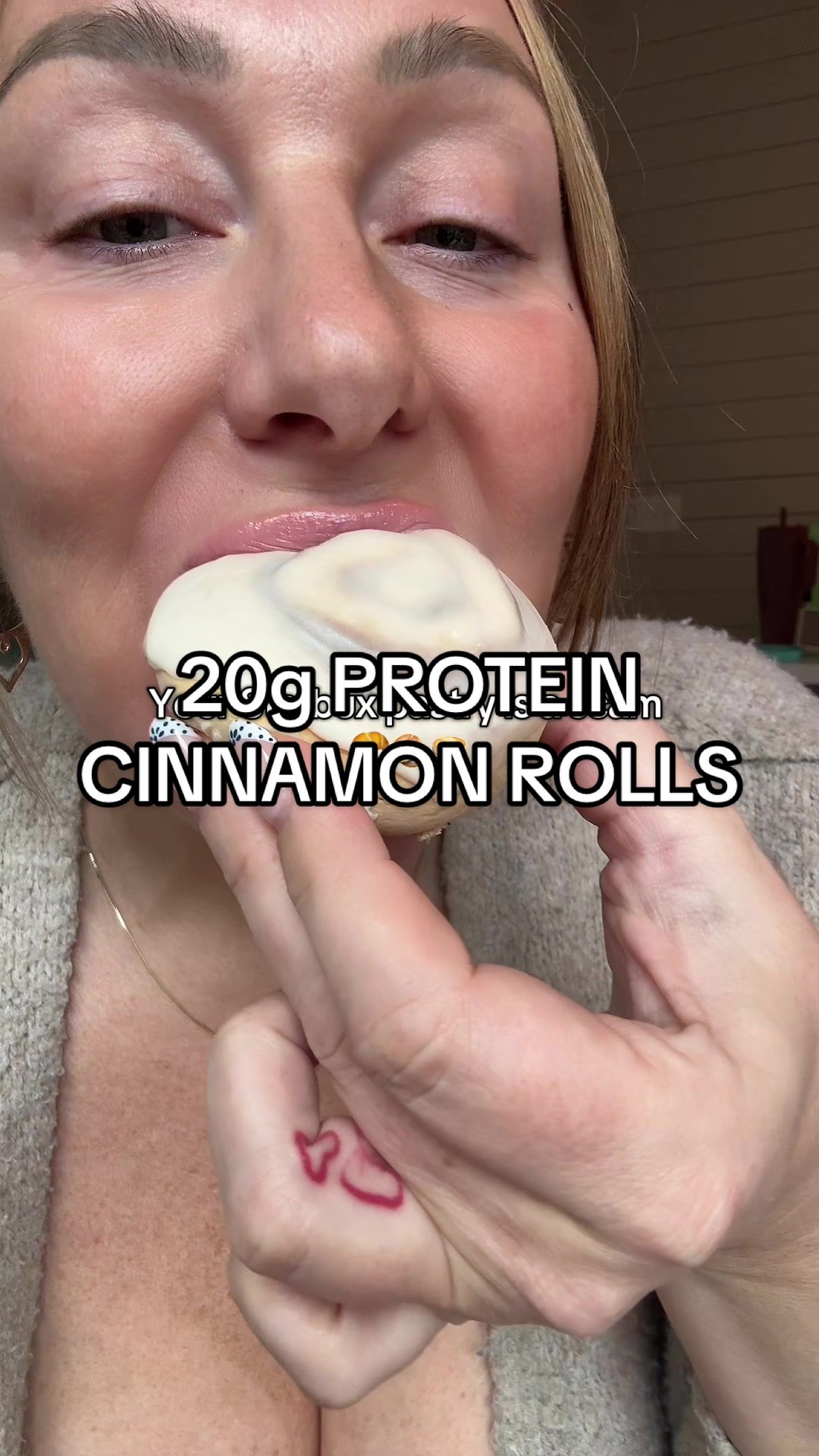 TikTok post by @brittroseknows for Legendary Foods. Caption reads: [...] 😅🫠 #proteinsnack #proteindessert....