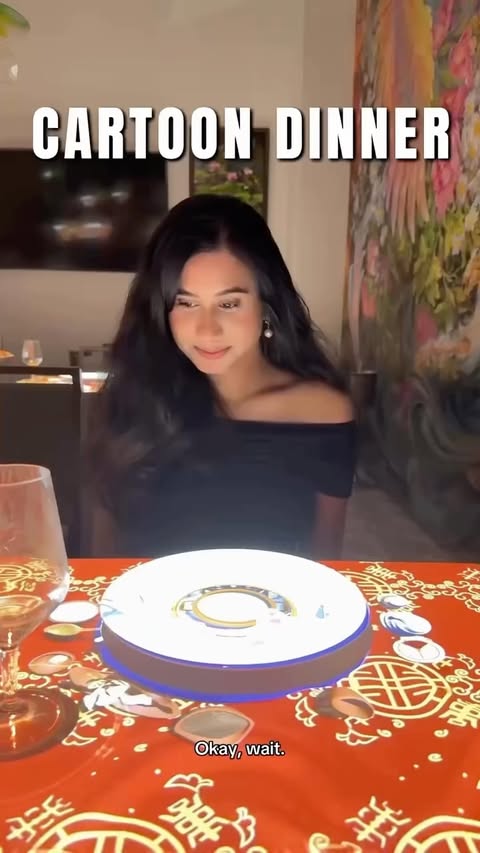 Instagram post by @eatswithnish for InterContinental. Caption reads: ✨🧑‍🍳The Worlds Smallest Chef animated dining....