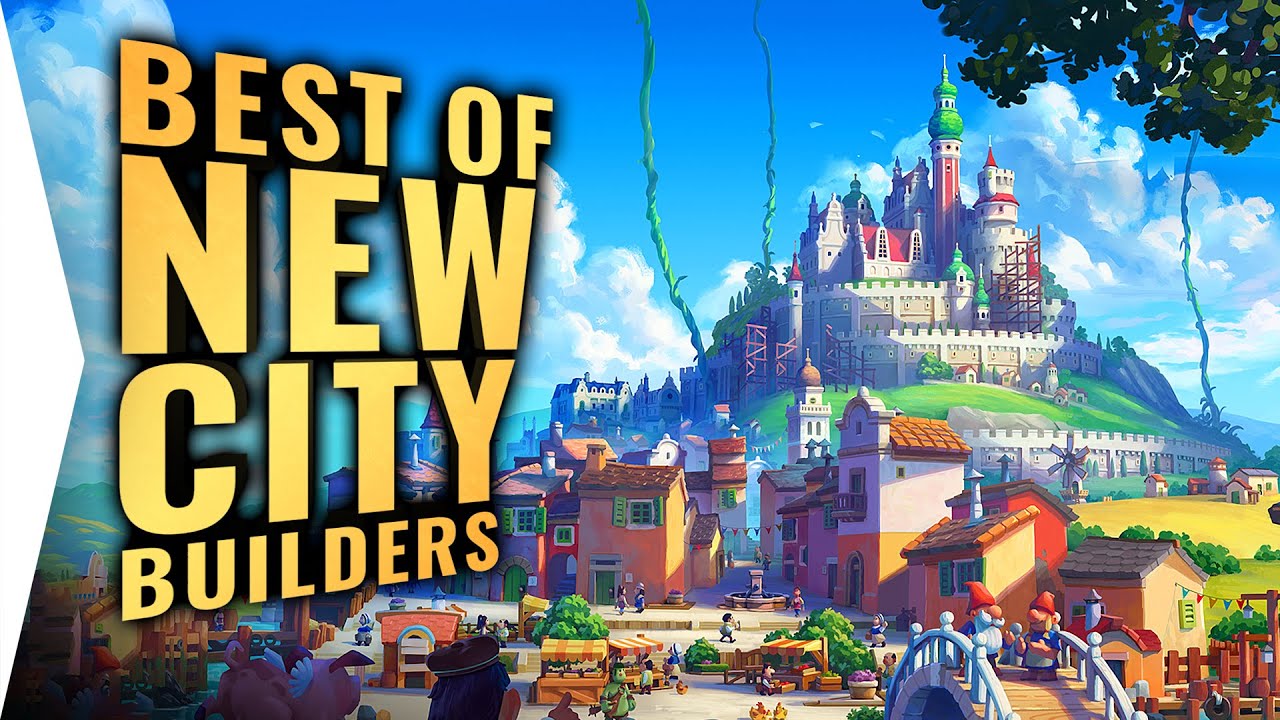 YouTube post by @GamerZakh for Humble Bundle. Caption reads: The Best New City Builders To Fulfil Your Mayoral....