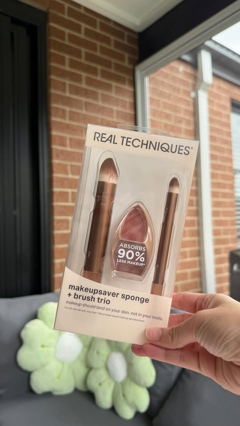 Instagram post by @alongcamejayden for REAL TECHNIQUES. Caption reads: Since 2011 Real Techniques has shared quality,....