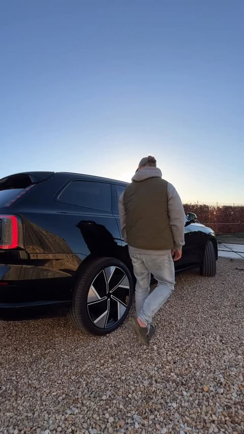 Instagram post by @richienorton_ for Volvo Cars. Caption reads: All we want for the festive season is… a moment of....